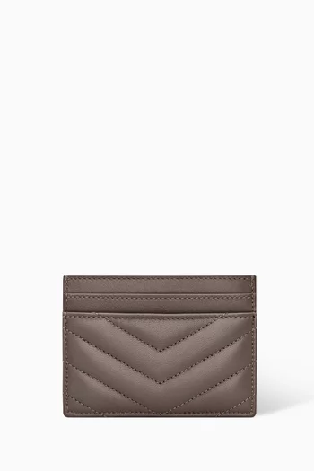 Cassandre Matelassé Card Case in Leather