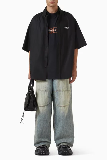 BB Icon Stencil Medium-fit T-shirt in Jersey