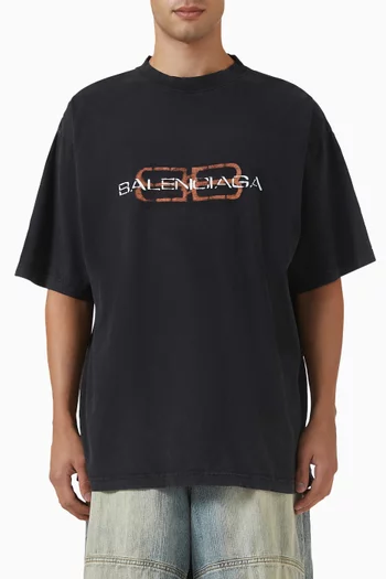 BB Icon Stencil Medium-fit T-shirt in Jersey