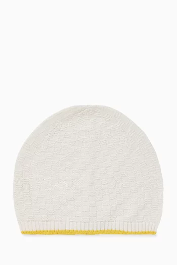 All-over Check Beanie