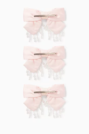 Bandits Bow Hairclip, Set of 3