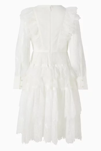 Saloon Midi Dress in Chantilly Lace