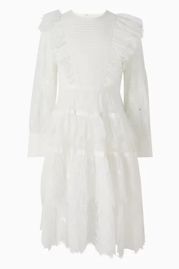 Saloon Midi Dress in Chantilly Lace