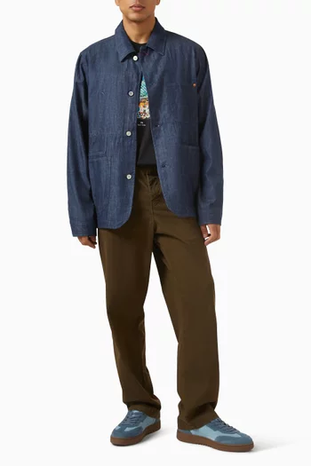 Cactus-print T-shirt in Organic Cotton