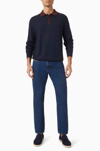 Polo Sweater in Knit