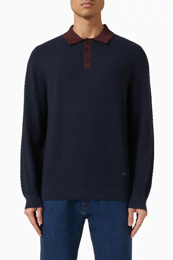 Polo Sweater in Knit