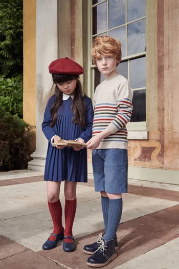 فستان آنا بطيّات مزيج فيسكوز