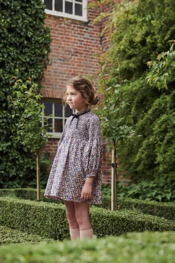 فستان رايا بكشكش قطن