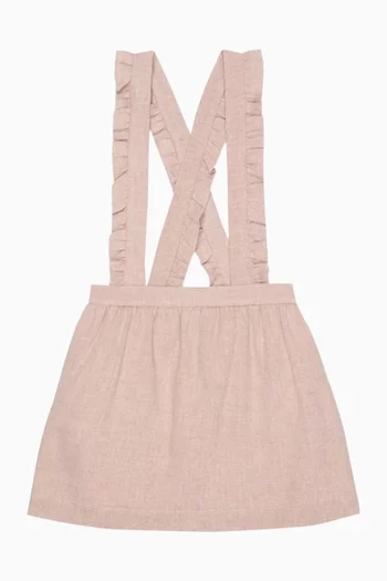 Agata Pinafore Dress in Cotton