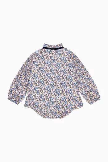 Raya Smocked Dress Set in Cotton