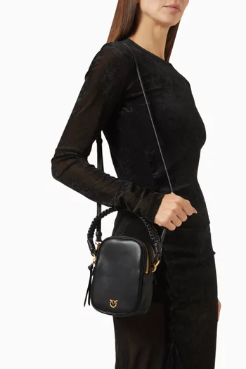 Small Top-handle Pouch in Leather