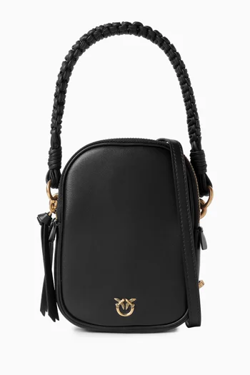 Small Top-handle Pouch in Leather