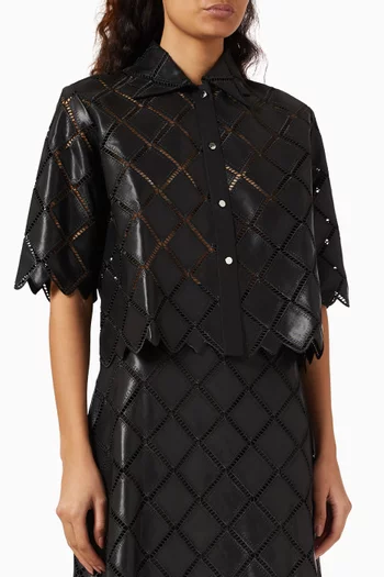 Lozenge Crop Shirt