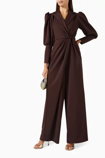 Sculpt Jumpsuit in Crepe