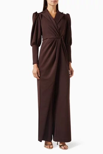 Sculpt Jumpsuit in Crepe