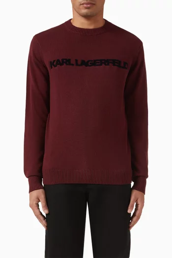 سويت شيرت بشعار الماركة قطن وكشمير