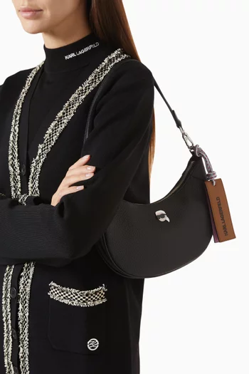 حقيبة كتف ايكون بتصميم نصف دائري