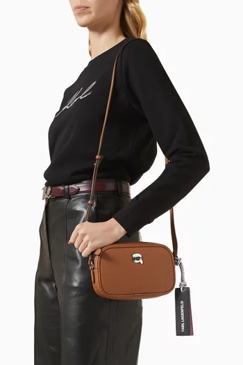 حقيبة كاميرا ايكون جلد صناعي بارز الملمس