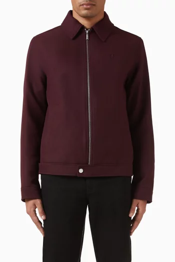 KL Zip Jacket in Wool-blend