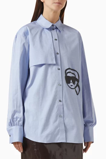 Ikon Karl-print Shirt in Cotton