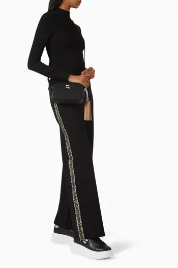 Bouclé Detail Pants in Knit