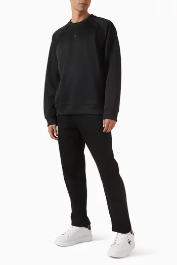 سويت شيرت بشعار الماركة قطن بيكيه