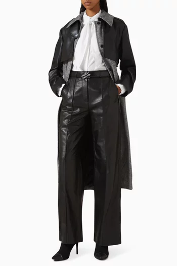 بلوزة ريترو بعقدة قطن عضوي