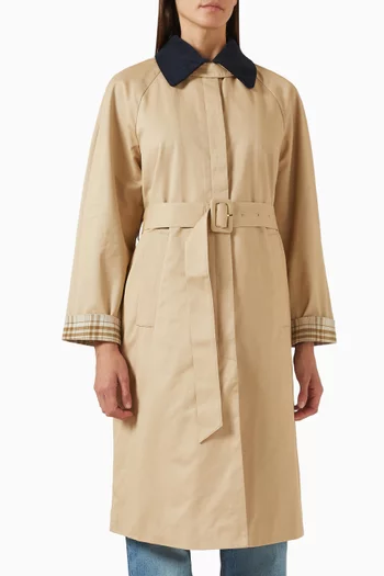 Belted Coat in Cotton