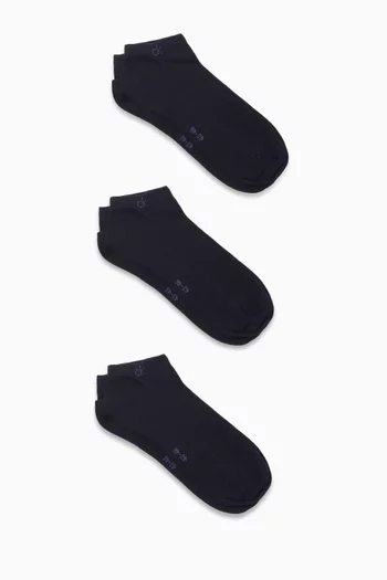 Logo Socks in Cotton-blend, Set of 3