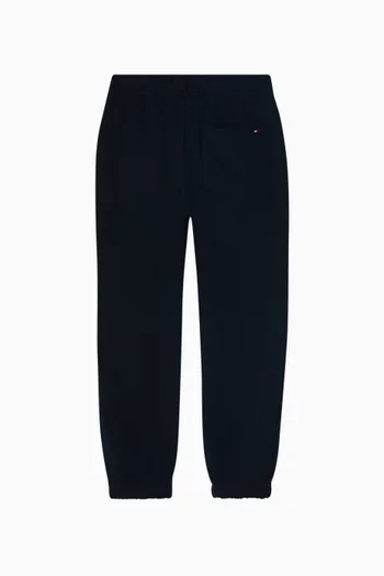 Varsity Logo Print Sweatpants in Fleece