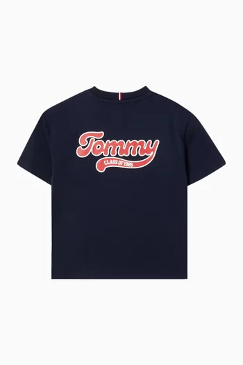 Varsity Logo-print T-shirt in Cotton