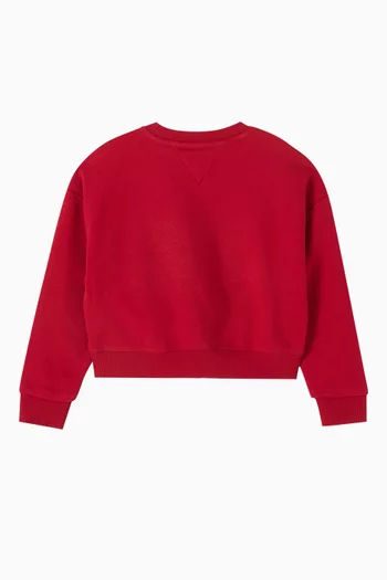 Varsity Flock Logo Relaxed Sweatshirt