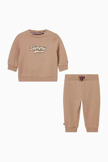 Varsity Co-ord Set in Cotton Terry