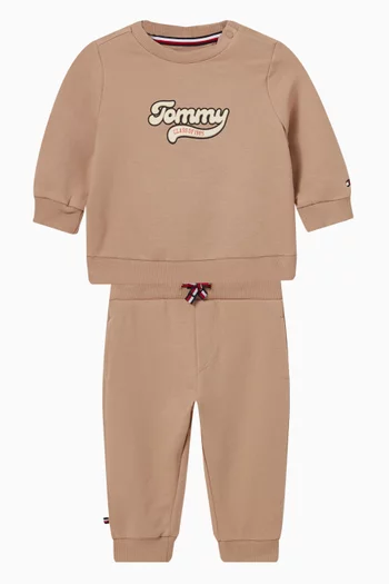 Varsity Co-ord Set in Cotton Terry