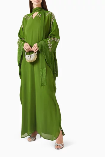 جلابية بوشاح وشرّابات