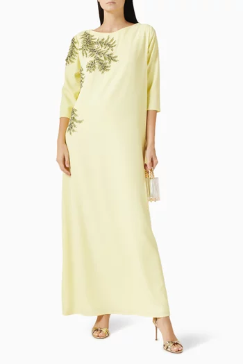 قفطان مطرز بالخرز