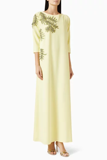 قفطان مطرز بالخرز