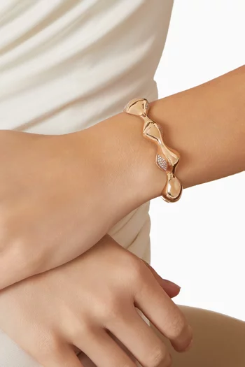 Dita Diamond Bangle in 14kt Gold