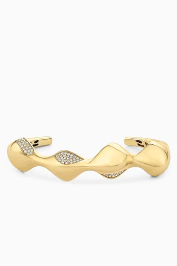 Dita Diamond Bangle in 14kt Gold