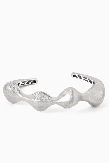 Dita Diamond Bangle in 14kt White Gold