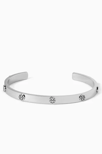 Thin Miller Stud Cuff in Silver-tone Stainless steel