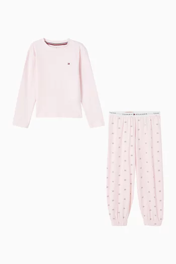 Printed Pyjama Set in Cotton