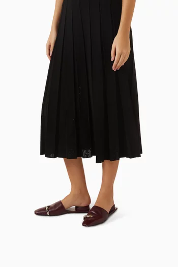 Pierced Slip-on Mules