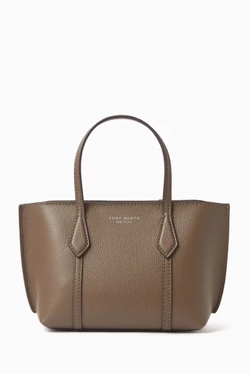 Mini Perry Zip Tote Bag in Leather