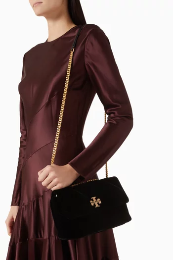Small Kira Pavé Convertible Shoulder Bag in Velvet