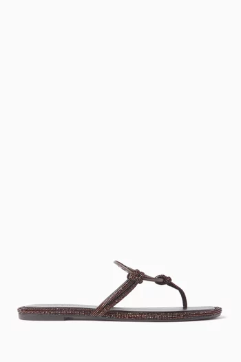 Miller Knotted Crystal Flats