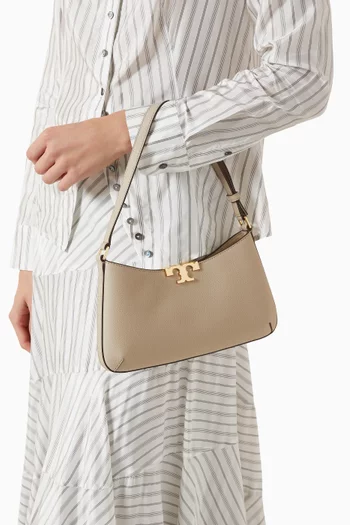 Eleanor Soft Slim Shoulder Bag in Leather