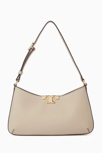 Eleanor Soft Slim Shoulder Bag in Leather