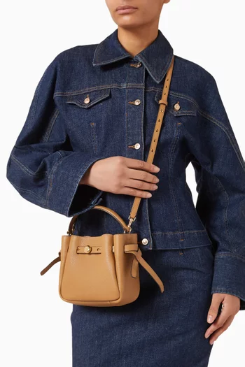 Romy Mini Bucket Bag in Leather