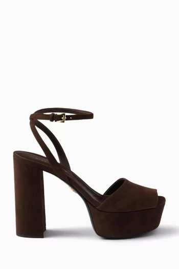 Platform 115 Sandals in Suede